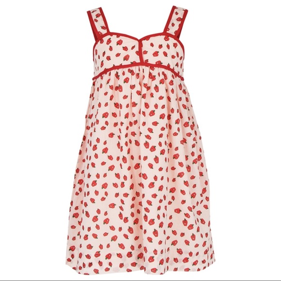 Stella McCartney kids girls pink apple print dress - Picture 1 of 9